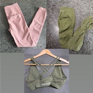 Alphalete Amplify Bundle | Leggings + Sports Bra | Size Small